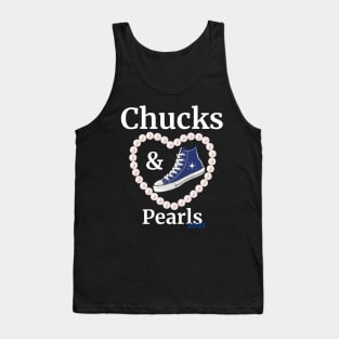 Chucks and Pearls 2021 Harris Biden Tank Top